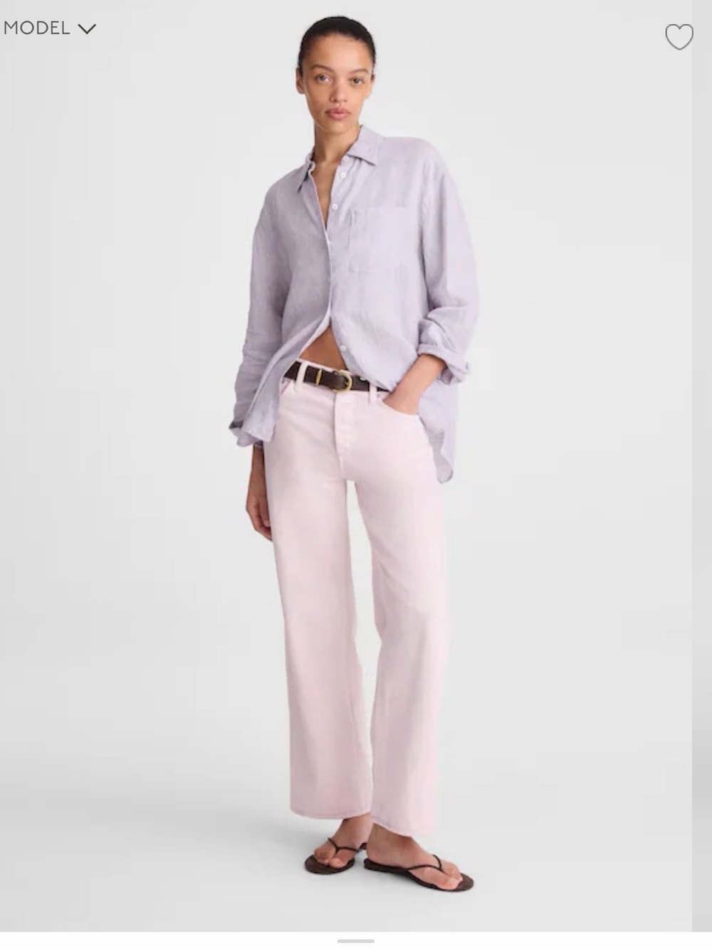 Madewell Low-Slung Baggy Crop Jean size 24